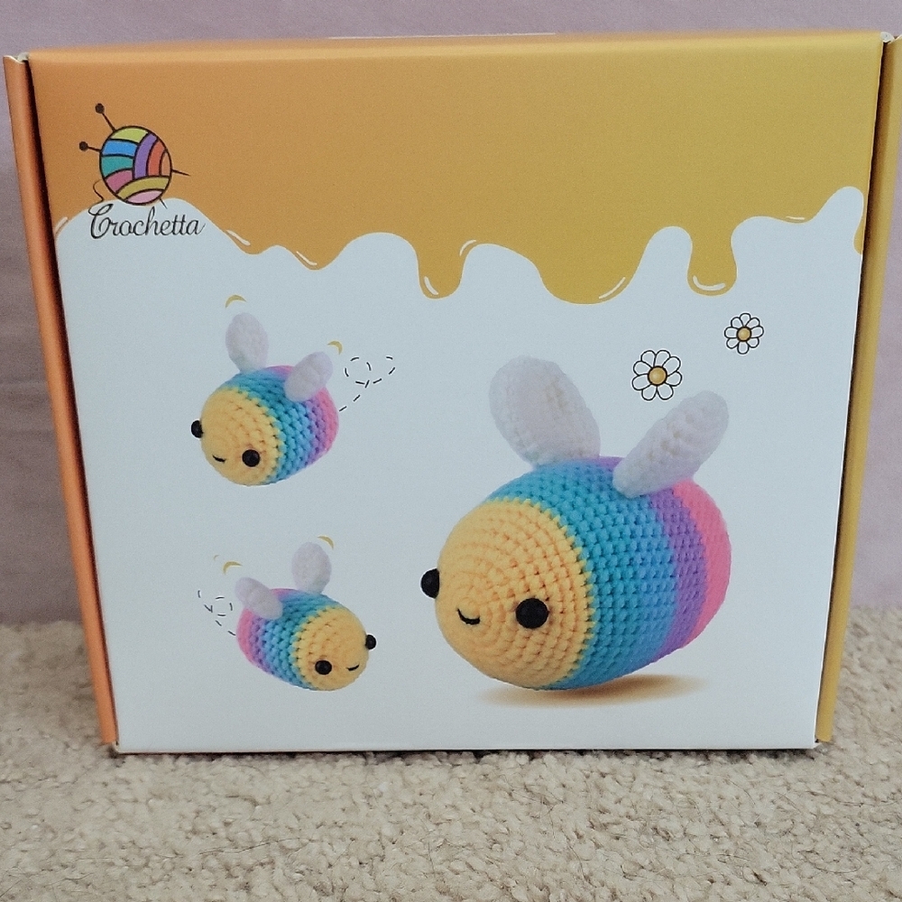 Crochetta Rainbow Bee Crochet Kit